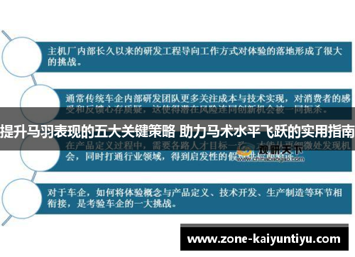 提升马羽表现的五大关键策略 助力马术水平飞跃的实用指南
